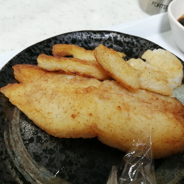 冷凍アブラカレイのムニエル